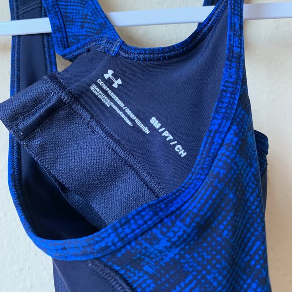 Under Armour Blue Compression Sports Bra Small - Picture 4 of 4